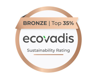 EcoVadis - Bronze - Top 25 Prozent-Bewertung durch ecovadis – 